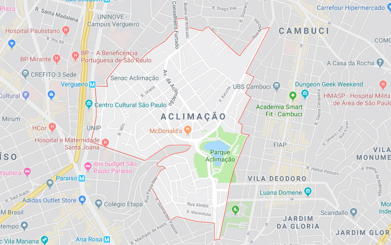 Bairro Aclimação SP