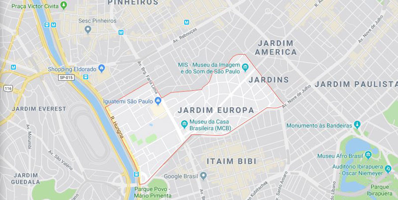 Bairro Jardim Europa SP